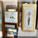 A25. Framed prints.
